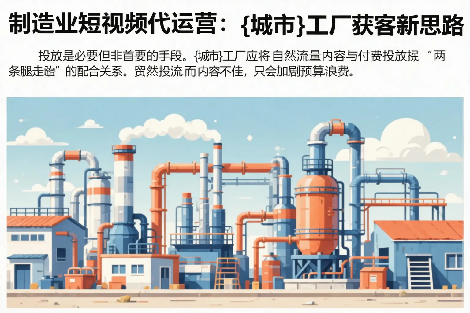 制造业短视频代运营：安新工厂获客新思路