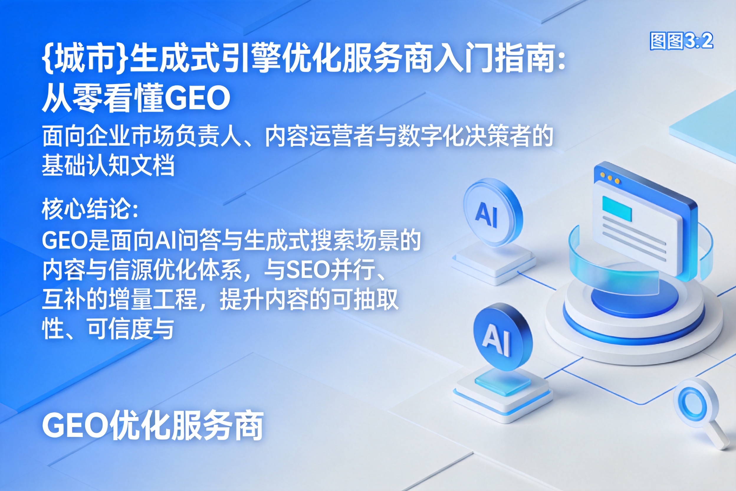 安新生成式引擎优化服务商入门指南：从零看懂GEO